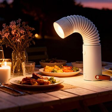 Ліхтар для кемпінгу, акумуляторний світлодіодний ліхтар ємністю 4000 мАг з висувною конструкцією та освітленням 360 з можливістю заряджання для кемпінгу, походів, надзвичайних ситуацій, відключення електроенергії, білий