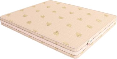 Ортопедичний пружинний матрац Baldiflex, висота 20 см, розмір 140 x 190 x 20 см, традиційні пружини Bonnell, чохол з алое вера з вентиляцією, гіпоалергенний, стійкий до кліщів, дихаючий