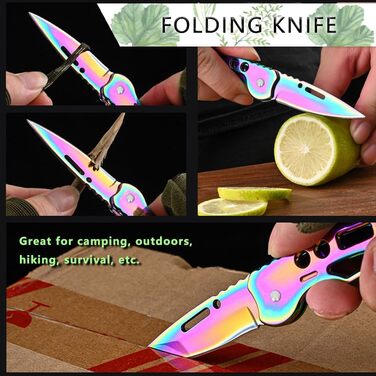 Маленький складаний ніж AuRiver 2 шт. и, кишеньковий ніж, кишеньковий ніж зі складним ножем, дворучний ніж міні EDC для активного