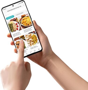 Аерофритюрниця Xiaomi Dual Zone 10л (3,5л 6,5л), 230C, функція SYNC, 9 режимів, 2700Вт, сенсорне керування, чорна