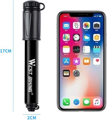 Міні-велосипедний насос для всіх типів вентилів LEBEXY