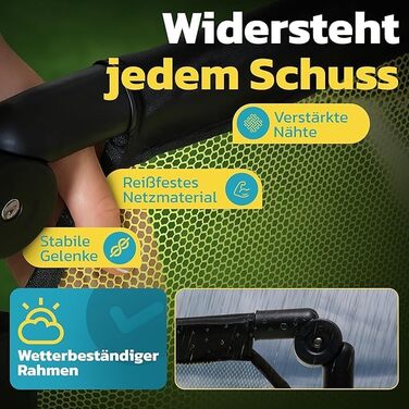 Футбольні ворота для саду, для дітей та дорослих, комплект із 2 предметів складані та стійкі навіть після сильних ударів з сумкою для перенесення ідея подарунка для хлопчиків та дівчаток