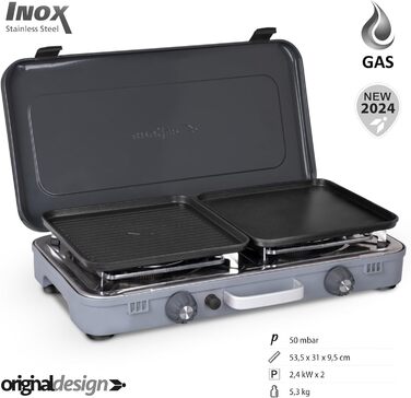 Кемпінгова плита Brunner Devil Kookmaster GP, 2 конфорки, 2 x 2400 Вт