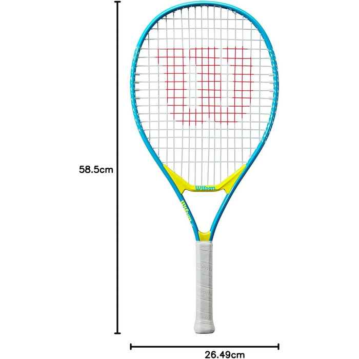 Тенісна ракетка Wilson Ultra Power 23 Strung G, дитяча, чорно-сіра, розміри 7-8