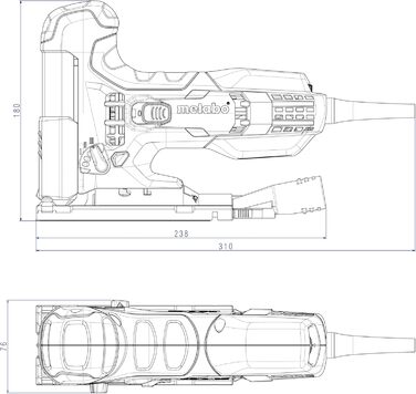 Лобзик Metabo STE 100 Quick - 601100500 - Точне, сумісне з матеріалом пиляння завдяки регульованій швидкості ходу, маятниковому хо