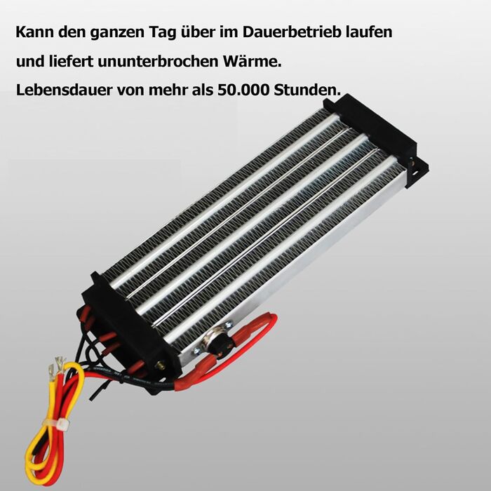 Вентилятор PTC обігрівача 220 В 1500 Вт Керамічний повітряний обігрівач PTC, нагрівач PTC, електроізольований керамічний термостат, високопродуктивний нагрівальний елемент PTC 186 мм, PTCYADU
