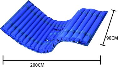 Поперемінний пролежневий матрац, надувний матрац для ліжка, надувний протипролежневий матрац з насосом для пролежнів і болю в ліжку для тазостегнових і тривалих періодів