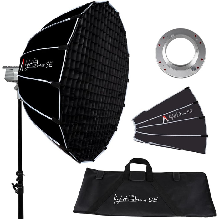 Кронштейн Aputure Light Dome SE Softbox Bowens з розсіювачем Grid Flash