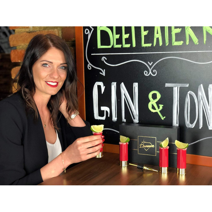 Набір з 12 гільз Чарки Набір з 4 шт. , Патронна гільза Чарки, Алкогольний наливник, Чудова ідея подарунка Набір склянок для пиття