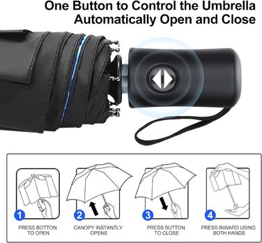 Складна туристична парасолька JIGUOOR вітрозахисна міцна 8-реберна захист від ультрафіолету Компактна парасолька зі стійкістю до ч