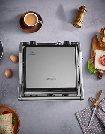 Контактний гриль знімні пластини 30-хвилинний таймер тостер для паніні тостер для бутербродів електричний настільний гриль контакт