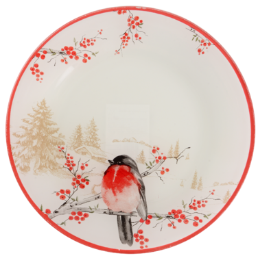 Тарілка десертна Viva NY Winter Bird, 19 см (7109510)