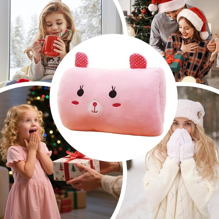 Плюшева подушка для рук Зігрівач для сну Weak Hero, подушка для рук 1 класу Suho неелектрична, подушка для рук 11,8 дюймів, для дітей, для класу, подорожей, дрімоти, зими, школи, дому, холодної погоди