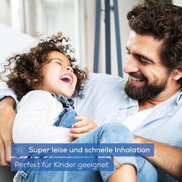 Інгалятор Beurer IH 49, портативний інгаляційний пристрій для дітей та дорослих, для лікування застуди, астми та інших респіраторних захворювань, акумуляторна батарея, особливо тихий