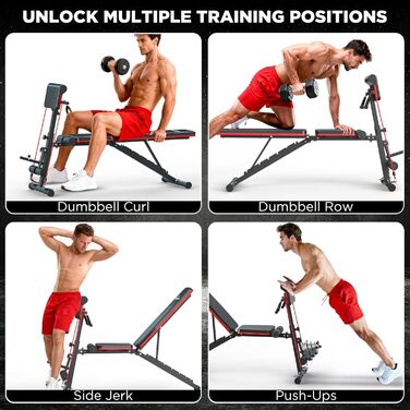 Складана лава для важких робіт, тренажер для пресу для домашнього використання з розгинанням ніг та накладкою для згинання ніг для проповідників, римська лава для важких робіт, тренажер для спини, силові тренувальні лави з навантаженням 350 кг для домашнь