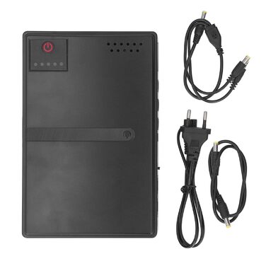 Компактний резервний акумулятор UPS 10400 мАг USB 5 В 9 В 12 В PoE 15 В 24 В для роутерів, камер з двома варіантами вхідного живлення, високої ємності (EU-штекер)