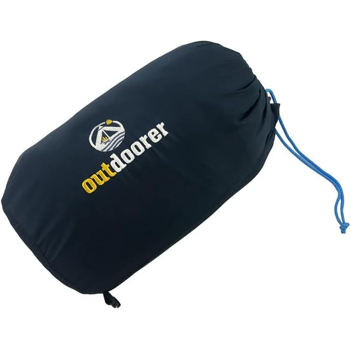 Легкий спальний мішок Trek Comfort від outdoorder, вагою 880 г дорожній спальний мішок для дорослих синього кольору, дуже маленький розмір упаковки 28x15 см