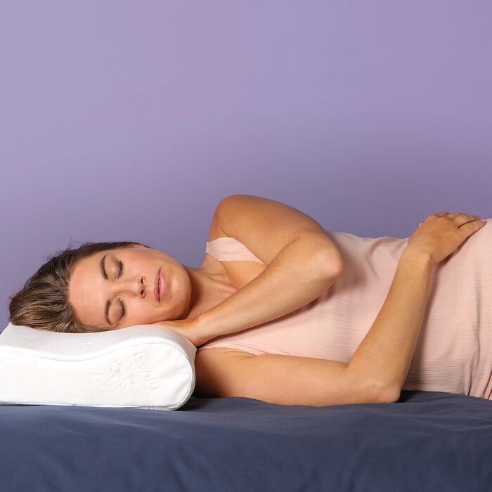 Ергономічна подушка для шиї з піни з ефектом пам&39яті Зручна Адаптується до форми тіла Підтримує шийний відділ хребта Медичний виріб Чохол, який можна прати Стандартний розмір Cervi Розміри (Д x Ш x В) 65 x 36 x 11,5 / 10 см