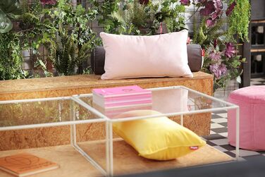 Крісло-мішок Fatboy Point Velvet з оксамитового сидіння для приміщень - Перлинно-рожевий (Перлинно-рожевий)