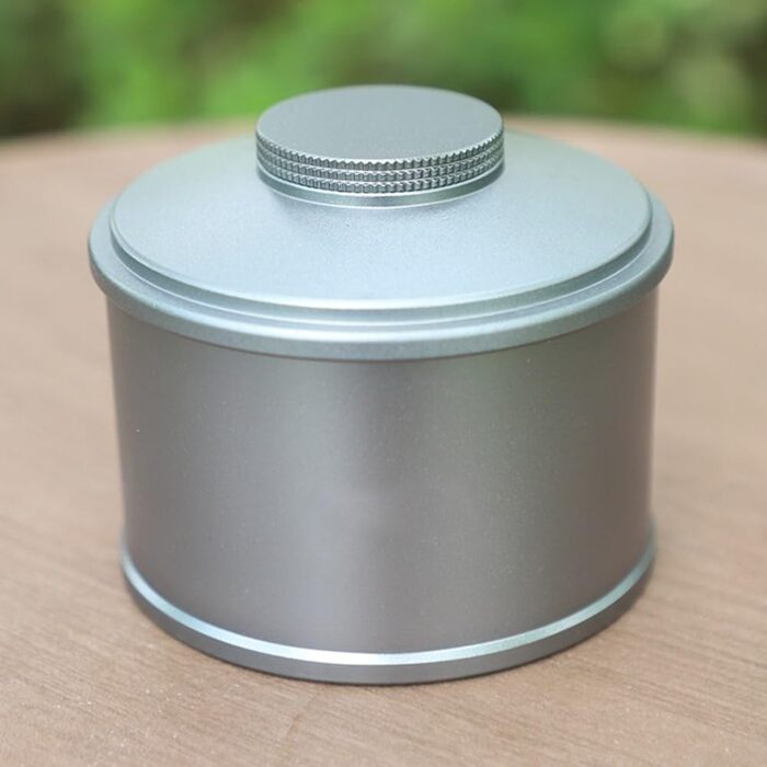 Газовий ліхтар для кемпінгу та походів портативний вуличний ліхтар з мідним клапанним сердечником, стабільним полум&39ям, паливним балоном 100 г, чорний та сріблястий, в комплекті (чорний бензобак)