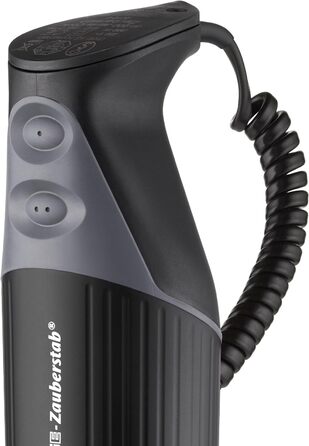 Ручний блендер ESGE Wand M 200 BBQ 98215 чорний, ручний блендер, ручний міксер, професійний, включаючи аксесуари, до 17 000 об/хв, 200 Вт, ергономічний дизайн ручки, подвійний перемикач, центрування, що застібається, двигун змінного струму