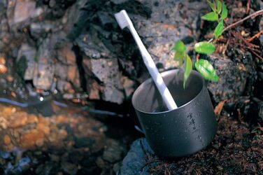 Кружка Snow Peak Ti-Double H200, що складається, TW-124 Імпорт з Японії Один розмір (1 упаковка) Сірий