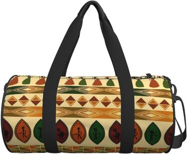 Стильна дорожня сумка в богемному стилі з традиційним африканським орнаментом, спортивна сумка для чоловіків та жінок, сумка-мішок, спортивна торба