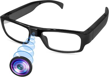 Окуляри LXMIMI Camera Glasses, окуляри Mini Camera 1080P Sports Glasses Camera, Mini Action Camera Підтримка зйомки фото/відео та циклічного запису для активного відпочинку на природі