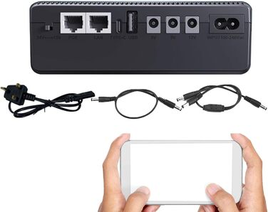 Резервна батарея ДБЖ, резервна батарея 10400 мАг, компактний блок безперебійного живлення, батарея для камери бездротової локально