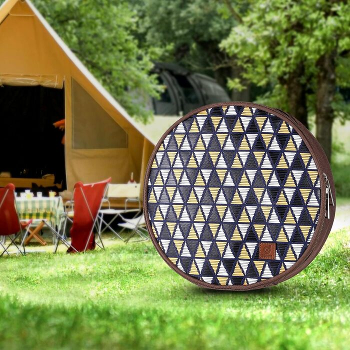 Набір столових приборів Odoland для кемпінгу, 25-предметний набір посуду з нержавіючої сталі з футляром, ножі, виделки, ложки, тарілки, кавові кружки, ідеально підходить для 4 осіб, для подорожей на природі, походів, кемпінгу