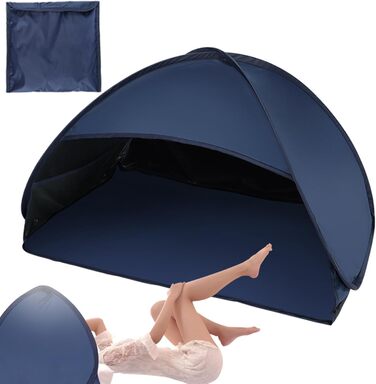 Намет для ноутбука, невеликий спальний намет, захисний щиток для обличчя, сонцезахисний тент, укриття для пікніків, засмаги, басейну, кемпінгу, пляжу, відпусток, риболовлі, походів, пікніків, темно-синій