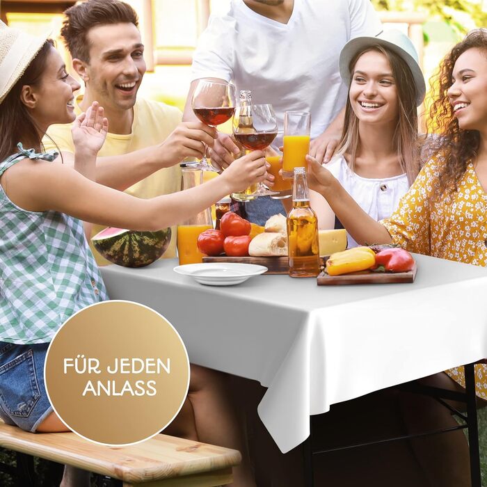 И скатертина біла пластикова - скатертина на вулицю - скатертина атмосферостійка - скатертина пивна набір - скатертина день народж