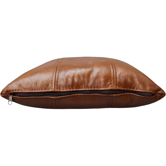 Подушка Quattro Meble Antique Tabac з натуральної шкіри для дивана та крісла, декоративна подушка, декоративна подушка, подушка для спини з натуральної шкіри, коров&39яча шкіра, модель 18EL (40 x 40 см)