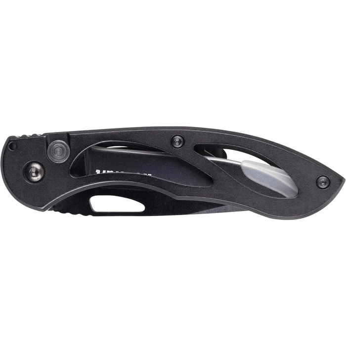 Ніж для відпочинку зі складним гладким лезом I 4288000 I Універсальний ніж для відпочинку для хобі та кемпінгу, чорний прямий клин