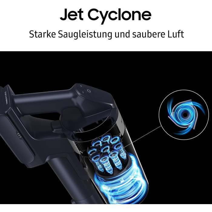 Акумуляторний пилосос Samsung Jet 65 PetPRO, 150 Вт, в комплекті щітка для шерсті та інші аксесуари, сріблястий, VS15A60BGR5/WD 15