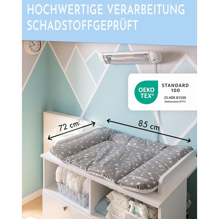 Пеленальний килимок Ведмедик - високоякісний пеленальний килимок OEKO-TEX - простий у догляді пеленальний килимок - пеленальний ки