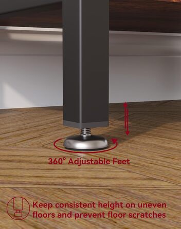 Книжкова полиця YMYNY, окремостояча полиця з 3 полицями, міцна X-подібна рама, регульовані ніжки, легке складання, 402975 см, для вітальні, спальні, кухні, кабінету, ванної кімнати, рустикальний коричневий HST008H