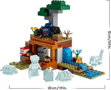 Конструктор LEGO Minecraft 21269, Експедиція до шахти броненосців, 247 деталей