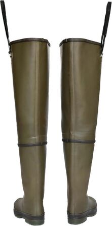 Гумові вейдерси TIGAR Drina, гумові вейдерси Tara з неопреном, ручної роботи, для рибалок, мисливців, рибалок, для різних сезонів, дуже міцні та надійні, розмір 41, зелена гума - Drina