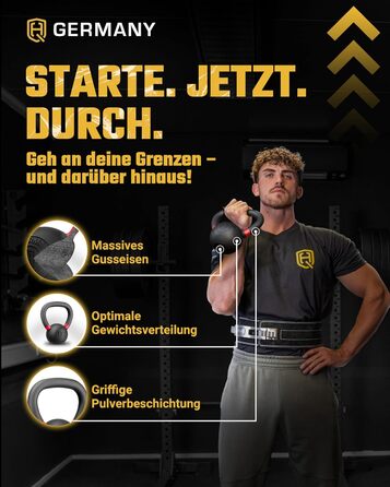 Гіря HQ Germany з порошковим покриттям (Powdercoat) 2-32 кг Стартовий набір (2468 кг)