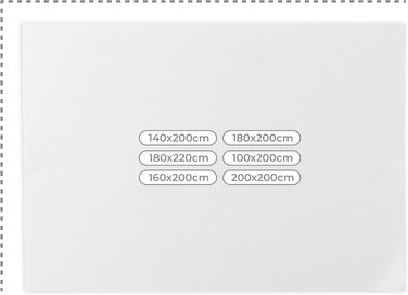 Бавовняне простирадло на резинці (2 шт., без гумки) 100x200 см - Простирадла, плоске простирадло без гумки, біла бавовняна тканина, стійка до кипіння, із сертифікатом Oeko-Tex, 100 x 200 см, біле, 2 шт. 100x200 см