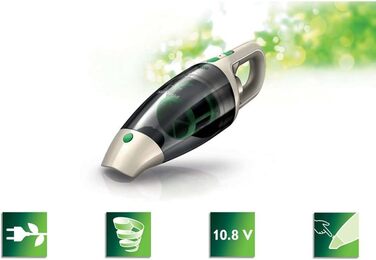 Вертикальний пилосос PHILIPS MiniVac - Акумуляторний 2-ступінчастий пилосос, акумулятор 10,8 В, циклонічний без мішка, легка конст
