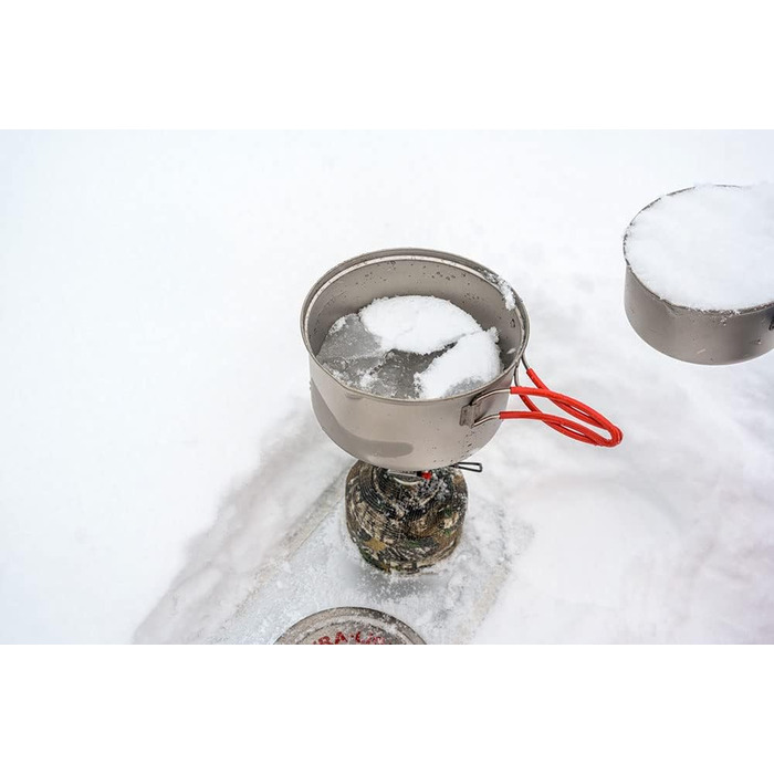 Легкий титановий кемпінговий горщик EVERNEW зі складною ручкою, 600 та 900