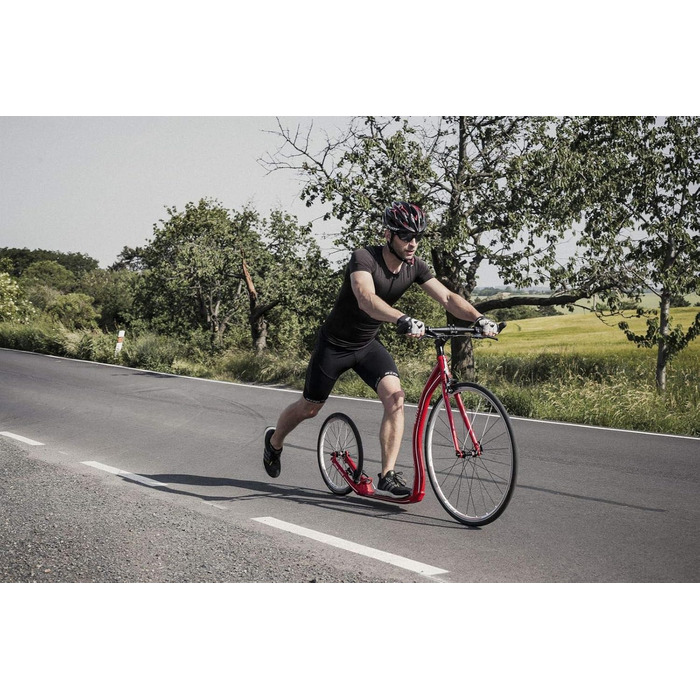 Самокат Yedoo Wolfer - до 120 кг, ударний самокат з пневматичними шинами 28/20 - самокат для дорослих, швидкий самокат з алюмінієв