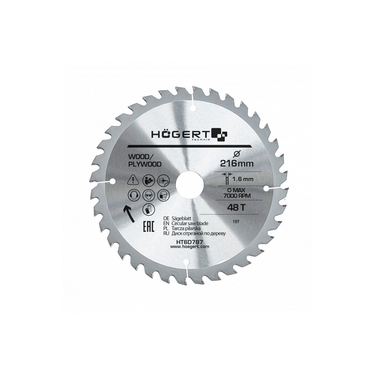 Диск пиляльний по дереву HOEGERT 216 (HT6D787)
