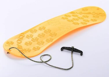 Сноуборд дитячий сноуборд санки сніговий планер снігова гірка в комплекті з мотузкою 5 кольорів жовтий