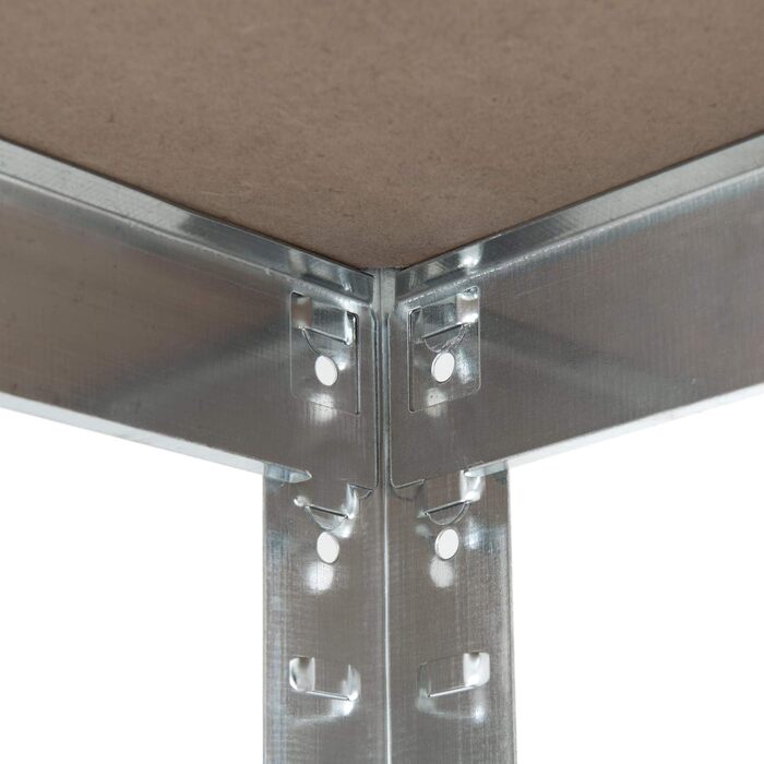 Стелаж ESTEXO, стелажі для зберігання, 21 модель на вибір, надміцні стелажі, стелажі для підвалу, стелажі для майстерні, стелажі для робочого столу, гаражні стелажі (оцинковані / 200x100x50см / 875кг)