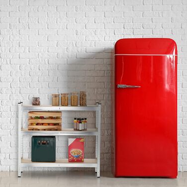 Полиця для зберігання Relaxdays для важких умов експлуатації, 5 ярусів, висота та ширина 180x100x30 см, вантажопідйомність 500 кг, сталь, для підвалу та гаража, сріблястий колір