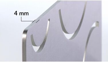 Кутова полиця SHELF-S3 Wave з матової нержавіючої сталі