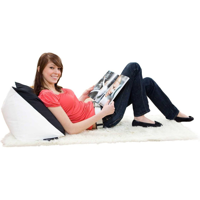 Подушка для читання Книжний хробак ергономічна клиноподібна подушка для шиї з мікробісером, ергономічна подушка для спини, книжкова подушка для тривалого читання та затишних ночей